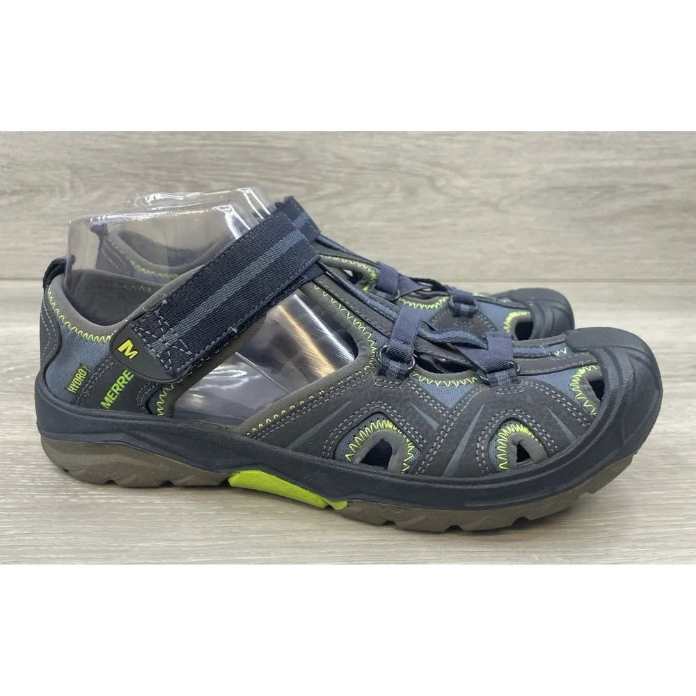Merrell Boys Sandal Blue‎ 6 Outdoor Hiking Trail Adjustable Strap Waterproof